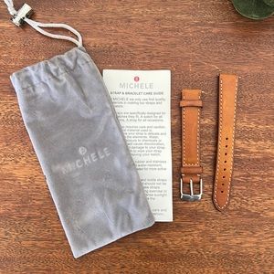 Michele Leather Watch Bands